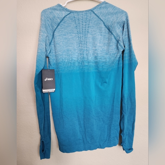 Asics NWT Blue Seamless Long Sleeve Top Size Large - Picture 6 of 6